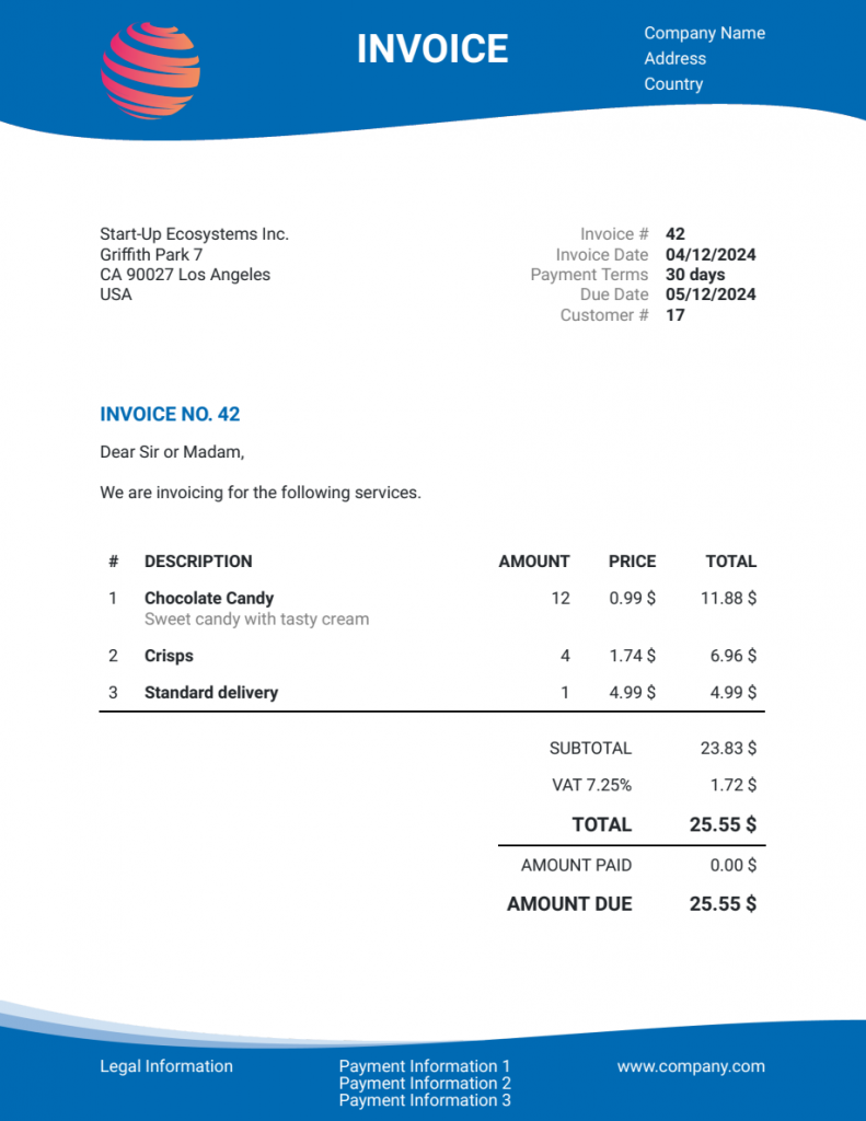 Create Invoices - Modern